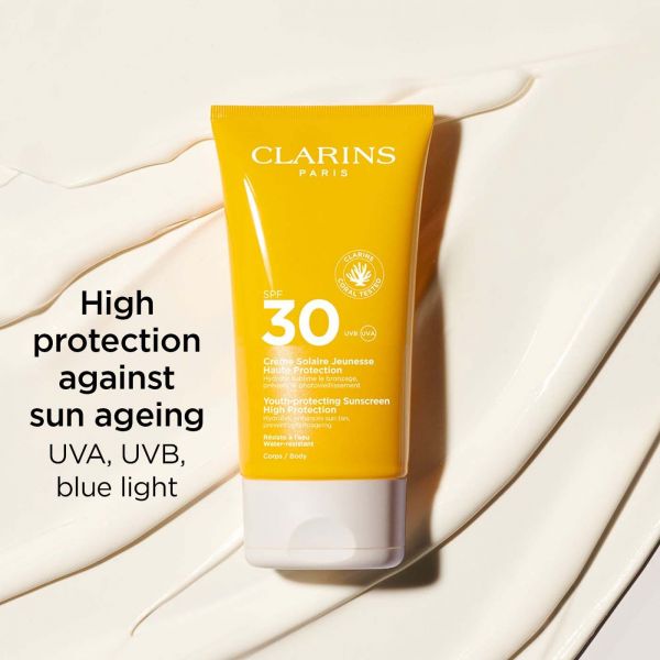 CLARINS Youth-protecting Sunscreen SPF30 Apsauginis kremas nuo saulės