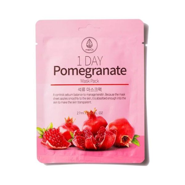 MEDB Day Pomegranate Mask Pack Drėkinamoji veido kaukė