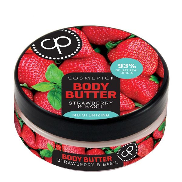 COSMEPICK STRAWBERRY & BASIL Kūno sviestas