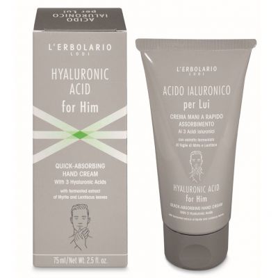 L'ERBOLARIO HYALURONIC ACID FOR HIM HAND CREAM Rankų kremas vyrams