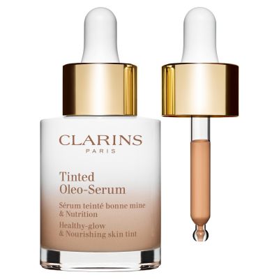 CLARINS Tinted Oleo-Serum Ypač lengvos tekstūros, sveiko žvilgesio suteikianti pudra su serumu