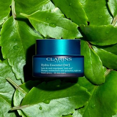 CLARINS Hydra Essentiel Night Cream - All Skin Types Drėkinamasis naktinis veido kremas