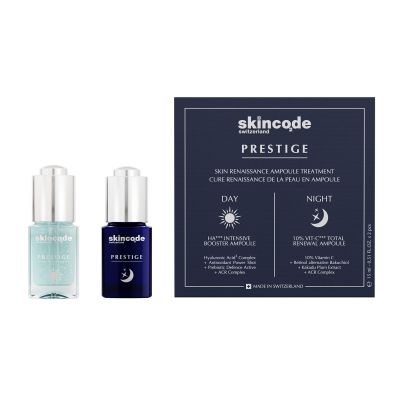 SKINCODE PRESTIGE SKIN RENAISSANCE AMPOULE TREATMENT Veido serumas