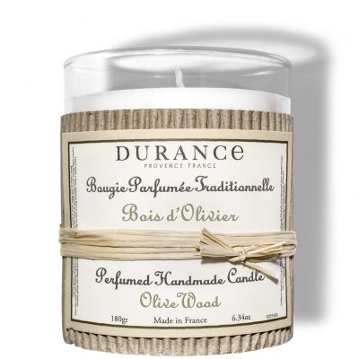 DURANCE Olive Wood Rankų darbo kvapni žvakė