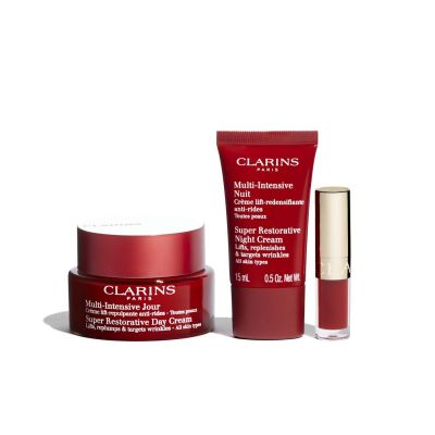 CLARINS MY ANTI-AGEING & DENSITY ESSENTIALS Veido odos priežiūros rinkinys