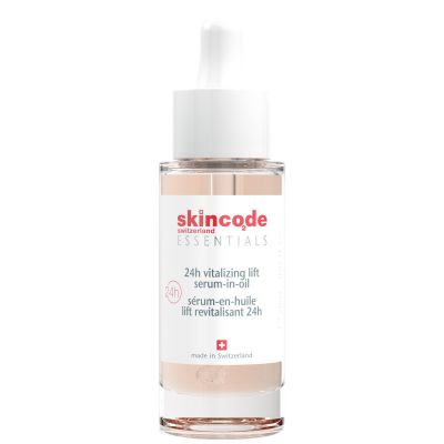 SKINCODE Essentials 24H Vitalizing Lift Serum in Oil Stangrinamasis bei drėkinamasis veido serumas