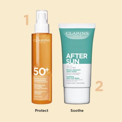 CLARINS Glowing Sun Care Mist SPF50 Apsauginė purškiamoji priemonė nuo saulės