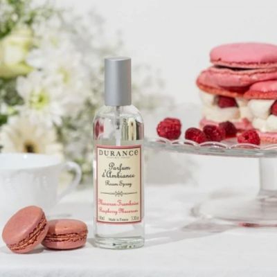 DURANCE ROOM SPRAY RASPBERRY MACAROON Purškiamas namų kvapas