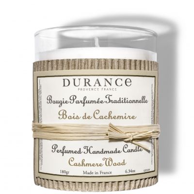 DURANCE Cashmere Wood Rankų darbo kvapni žvakė