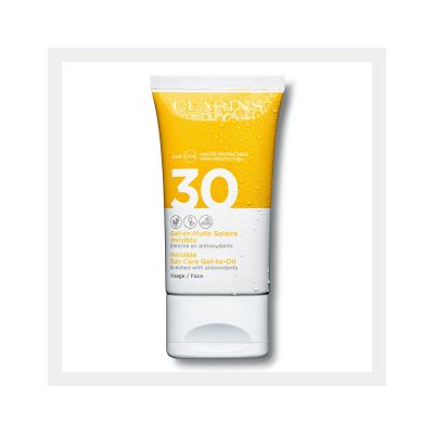 CLARINS Invisible Sun Care Gel-to-Oil For Face SPF 30 Apsauginis gelis nuo saulės veidui