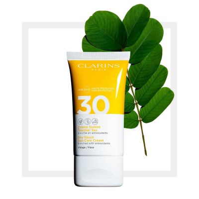 CLARINS Dry Touch Sun Care Cream For Face SPF 30 Apsauginis kremas nuo saulės veidui
