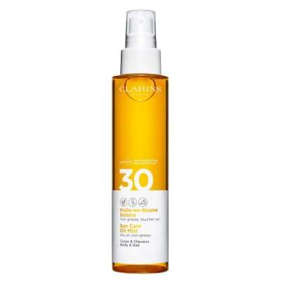 CLARINS Sun Care Oil MIst For Body & Hair SPF 30 Apsauginis aliejus nuo saulės