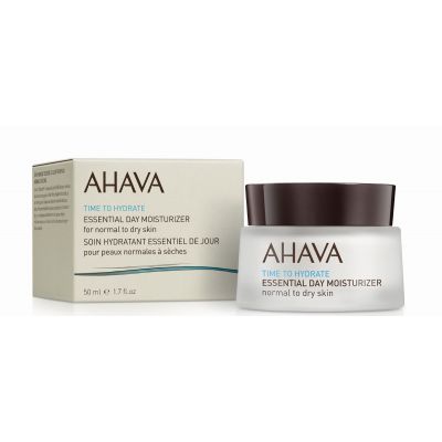 AHAVA Time to Hydrate Essential Day Moisturizer Drėkinamasis veido kremas mišriai ir riebiai odai