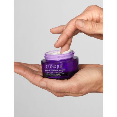 CLINIQUE Smart Clinical Repair_ Lifting Face + Neck Cream Stangrinamasis veido kremas