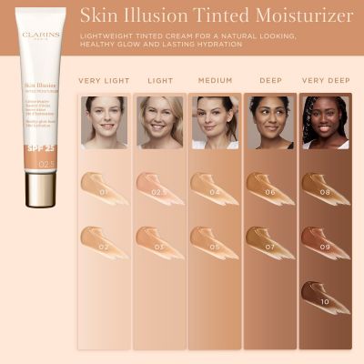CLARINS Skin Illusion Tinted Moisturizer Veido kremas su atspalviu