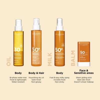 CLARINS Glowing Sun Care Mist SPF50 Apsauginė purškiamoji priemonė nuo saulės