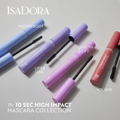 ISADORA The 10 Sec High Impact WP Tankinamasis vandeniui atsparus blakstienų tušas