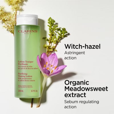 CLARINS Purifying Toning Lotion Oily to Combination Skin  Veido losjonas mišriai ir riebiai odai