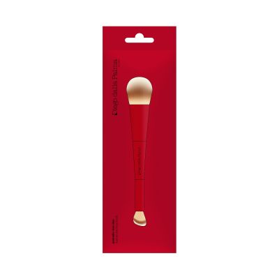 DIEGO DALLA PALMA DUAL-ENDED FACE BRUSH 61 Dvipusis makiažo pagrindo šepetėlis